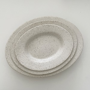 dripping oval plate
