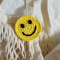 hand knitting smile