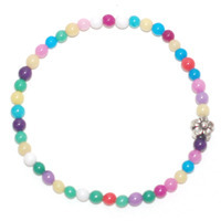 multi color gem stone bracelet